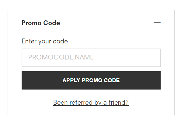 How do I apply a promotion code to my order?